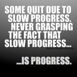 slow progress is progress